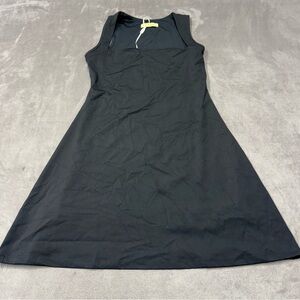 Quinsen active Elegant Black Sleeveless Dress square neck women’s size 8